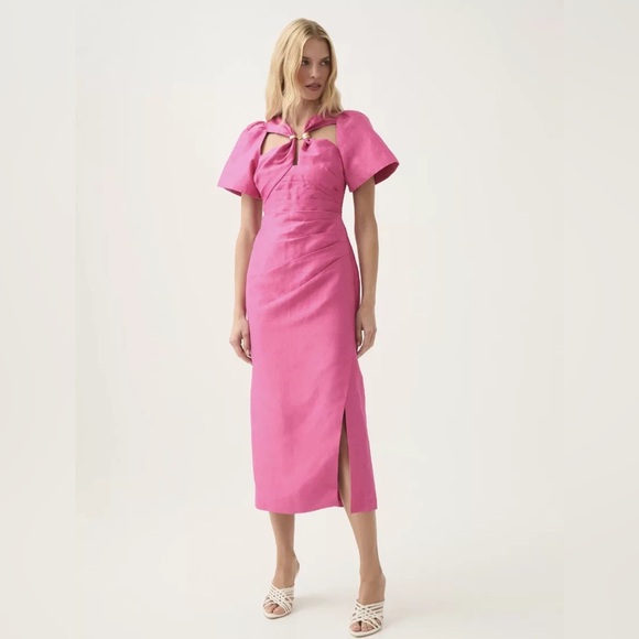 Aje Presence Twisted midi dress US6 - Picture 1 of 9